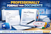 professionally format large documents with toc pagination