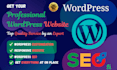 design, develop, and SEO optimise a wordpress website