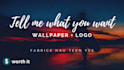 design a wallpaper with a logo