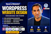 design and redesign responsive wordpress website, blog or website development