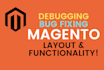 debug and fix ecommerce magento website