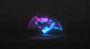 create cosmic cinematic title and logo animation