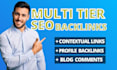 do powerful SEO contextual backlinks with multi tiered link building