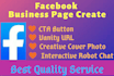 do facebook business page creation and setup professionally