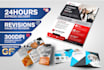 design tri fold and bi fold brochure within 24 hours