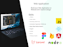 build customized web application build on reactive javascript and backend API