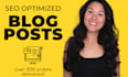 write an SEO optimized blog post or article