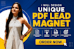 design professional ebooks, PDF lead magnets, brochures and guides