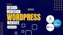 design, redesign wordpress website or clone it using elemento or divi