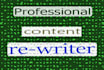 manually rewrite crypto content from a competitor website