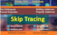 real estate skip tracing and bulk skip tracing service