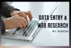 do data entry and web research in perfectly