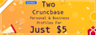 create two crunchbase profiles for your business and personal both