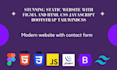 design and build stunning static website with code