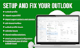 setup and fix your outlook