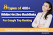create manual white hat contextual SEO dofollow backlinks