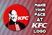 make your face in the kfc logo