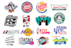 recreate, spoof, remake, parody a logo with your words