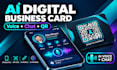 create digital business card with ai voice assistant and qr code