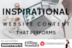 write SEO optimised website copy that converts