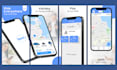 design picturesque app screenshots for app store, play store