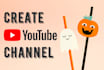 create youtube channel and setup with all things