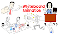 create custom whiteboard animation explainer or doodle video