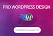 customize, redesign, develop modern wordpress website theme