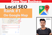 monthly local SEO service rank on 1st page