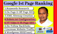 rank your website first page of google by daily basis high authority backlinks
