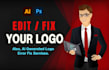 vectorize, fix, modify, edit or redesign your logo