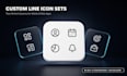 design custom minimalist line icons for your app or website