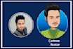 create cartoon self portraits for you