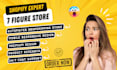 create shopify dropshipping store, shopify website design, build shopify store