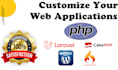 develop websites in php wordpress laravel codeigniter cakephp