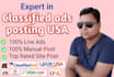 do your classified ads posting top ranking site in USA