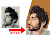 convert photo into a cartoon character