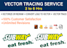 vectorize, convert logo to vector, manual vector tracing
