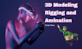 create 3d model character, rig and animate it