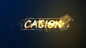 gold particle logo animation