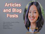 write blogposts online content and high quality articles