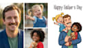 create amazing portrait  caricature fathers day card