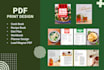 design cookbook, recipe ebook layout