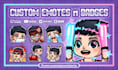 make twitch emote and sub badge
