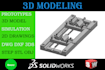 design cad 3d model step stl 3ds obj dxf dwg with solidworks