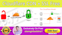 setup cloudflare and install ssl, cdn,dns to speed up website