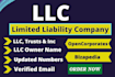 skip trace llc and company names for real estate business