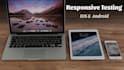 do responsive testing on your website