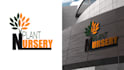 design vintage leaf logo plant, flower and nursery