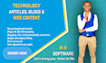 write SEO tech blog posts and website content about ai or software